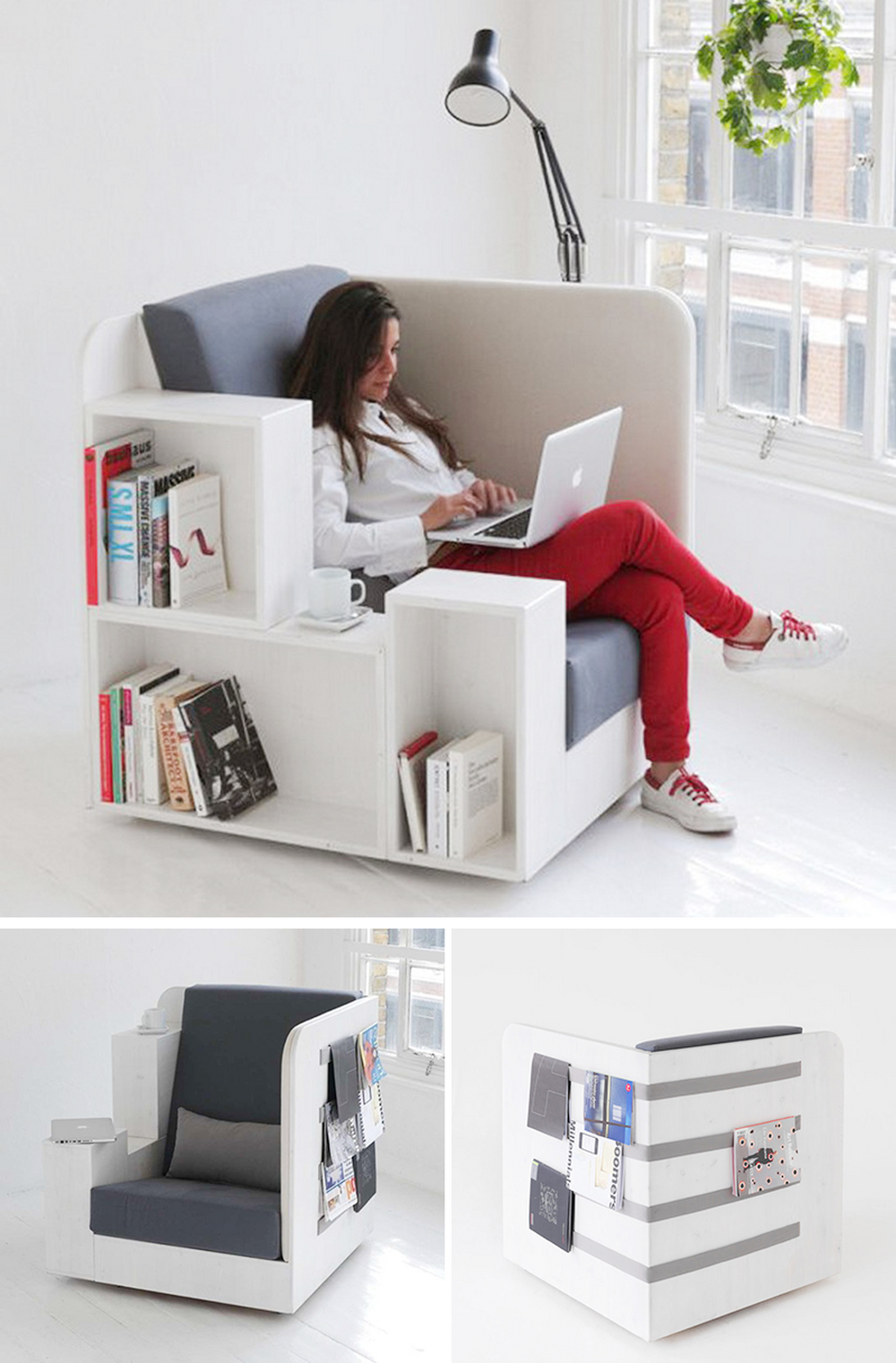 Многофункциональное кресло Open Book от студии Tilt 